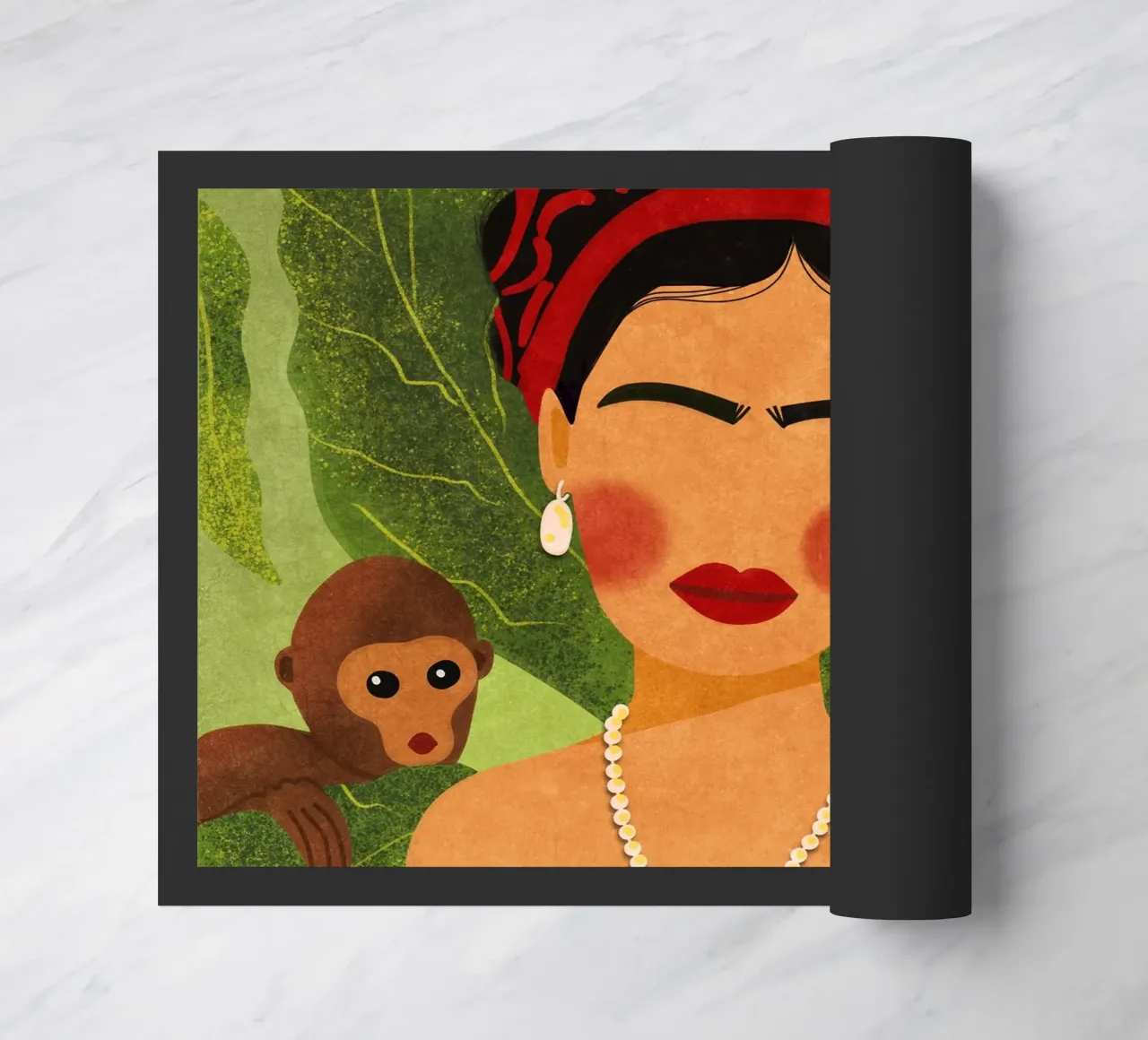 Frida & Monkeys zerbino da Illustration Raissa Oltmanns