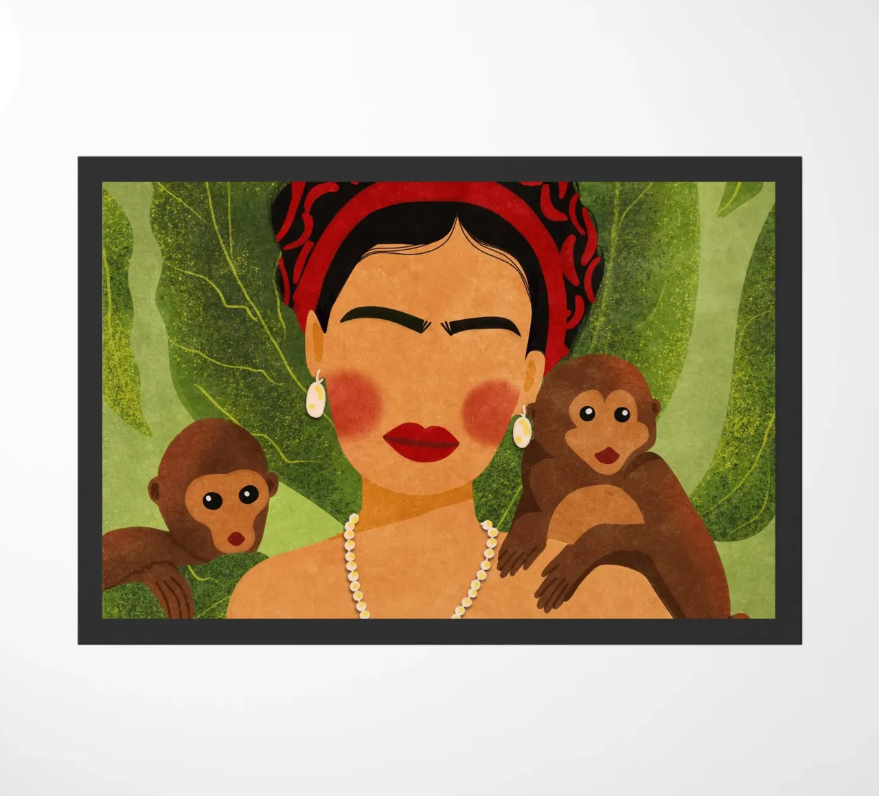 Frida & Monkeys zerbino da Illustration Raissa Oltmanns