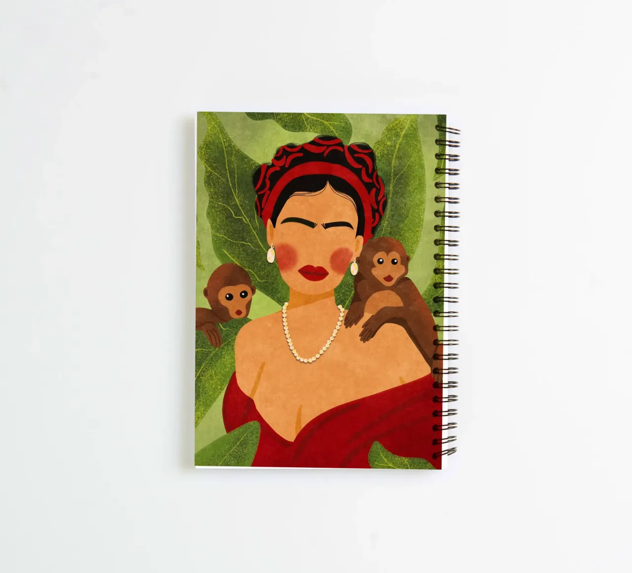 Frida & Monkeys spiral notebook by Illustration Raissa Oltmanns
