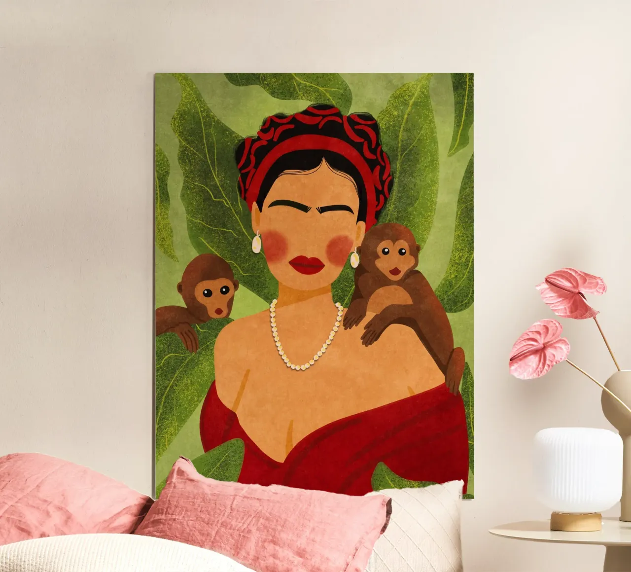 Frida & Monkeys carta hahnemühle da Illustration Raissa Oltmanns