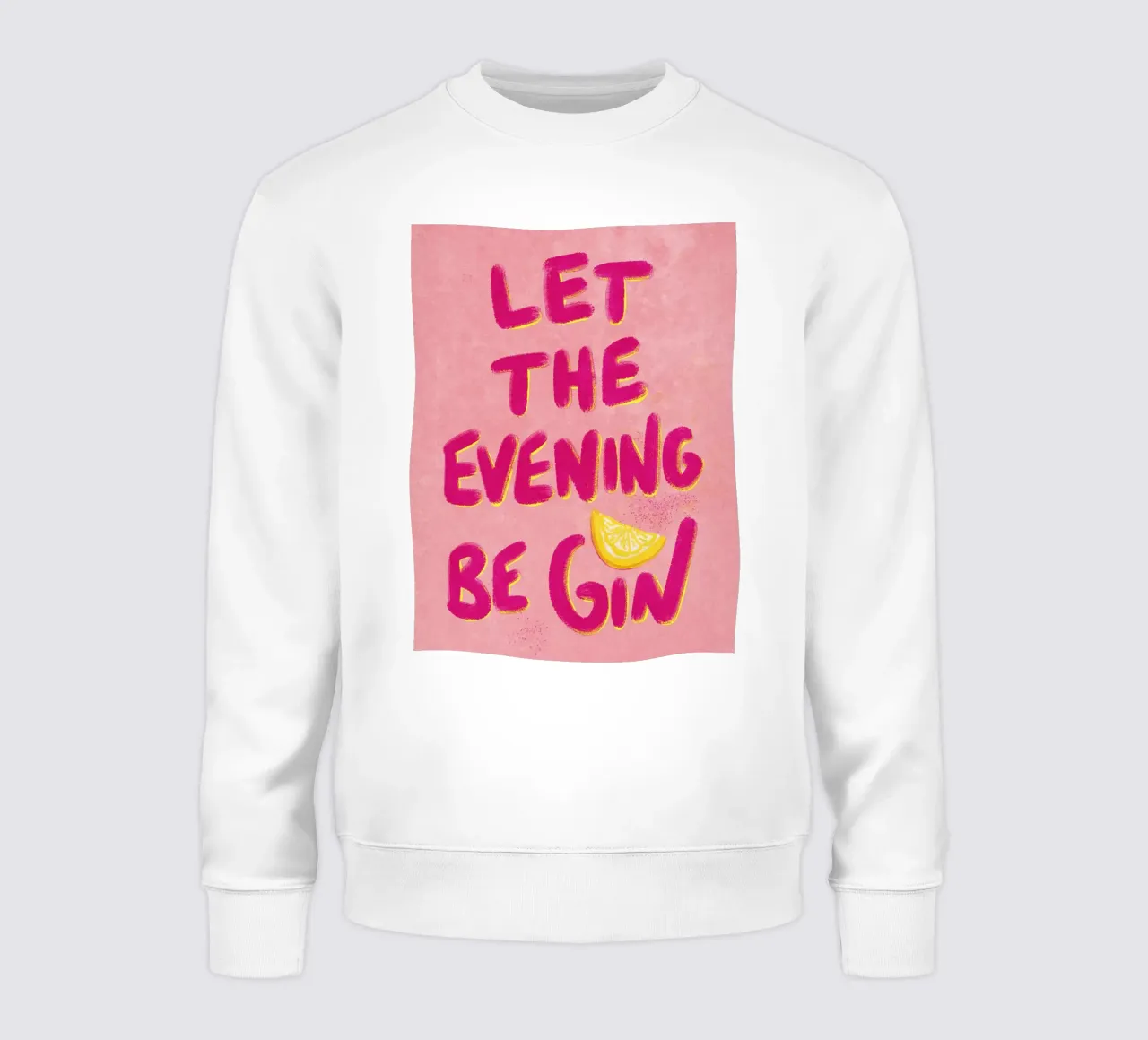 Let the evening be GIN felpa da Illustration Raissa Oltmanns