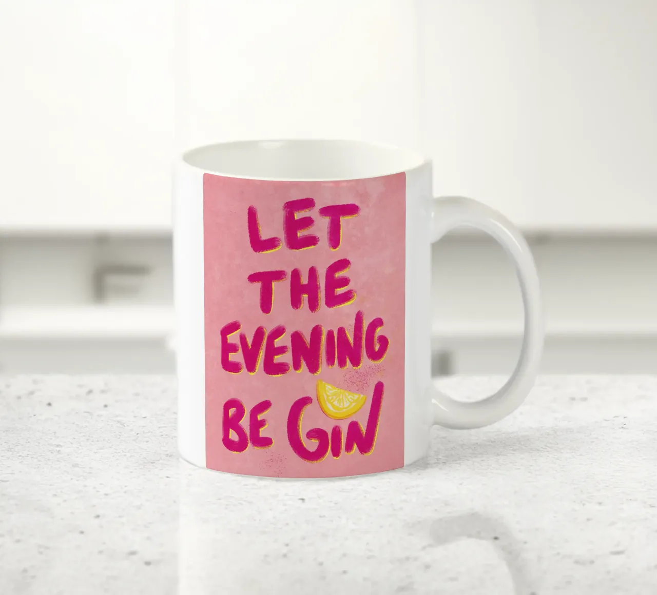 Let the evening be GIN tazza in ceramica da Illustration Raissa Oltmanns