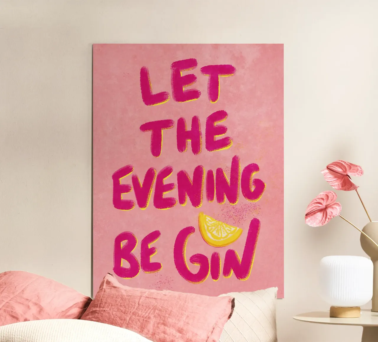 Let the evening be GIN carta hahnemühle da Illustration Raissa Oltmanns