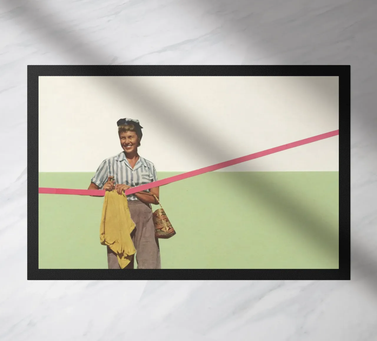 Laundry Day deurmat van Cassia Beck Collage