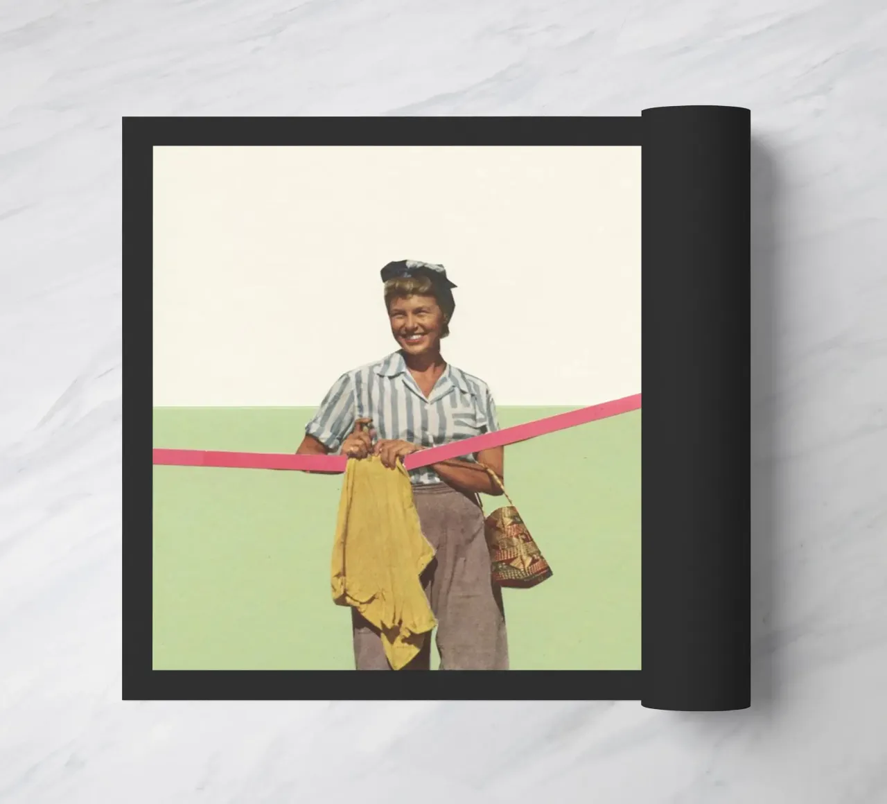 Laundry Day deurmat van Cassia Beck Collage