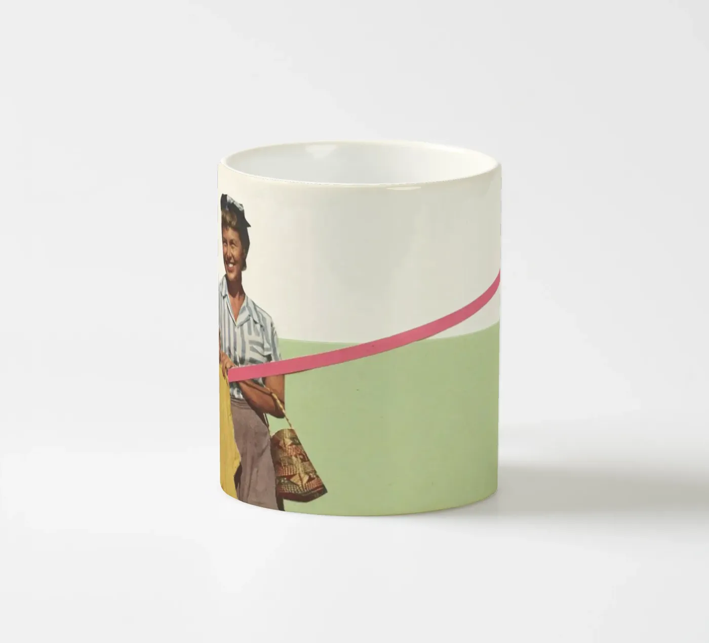 Laundry Day ceramic mug by Cassia Beck Collage