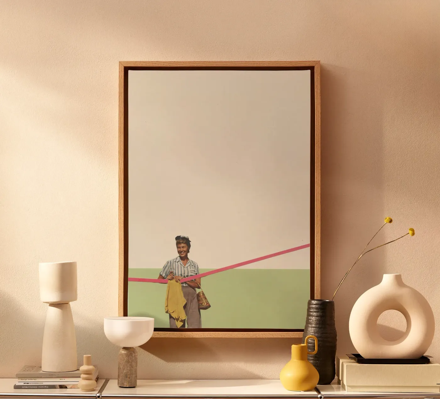 Wasdag canvas van Cassia Beck Collage