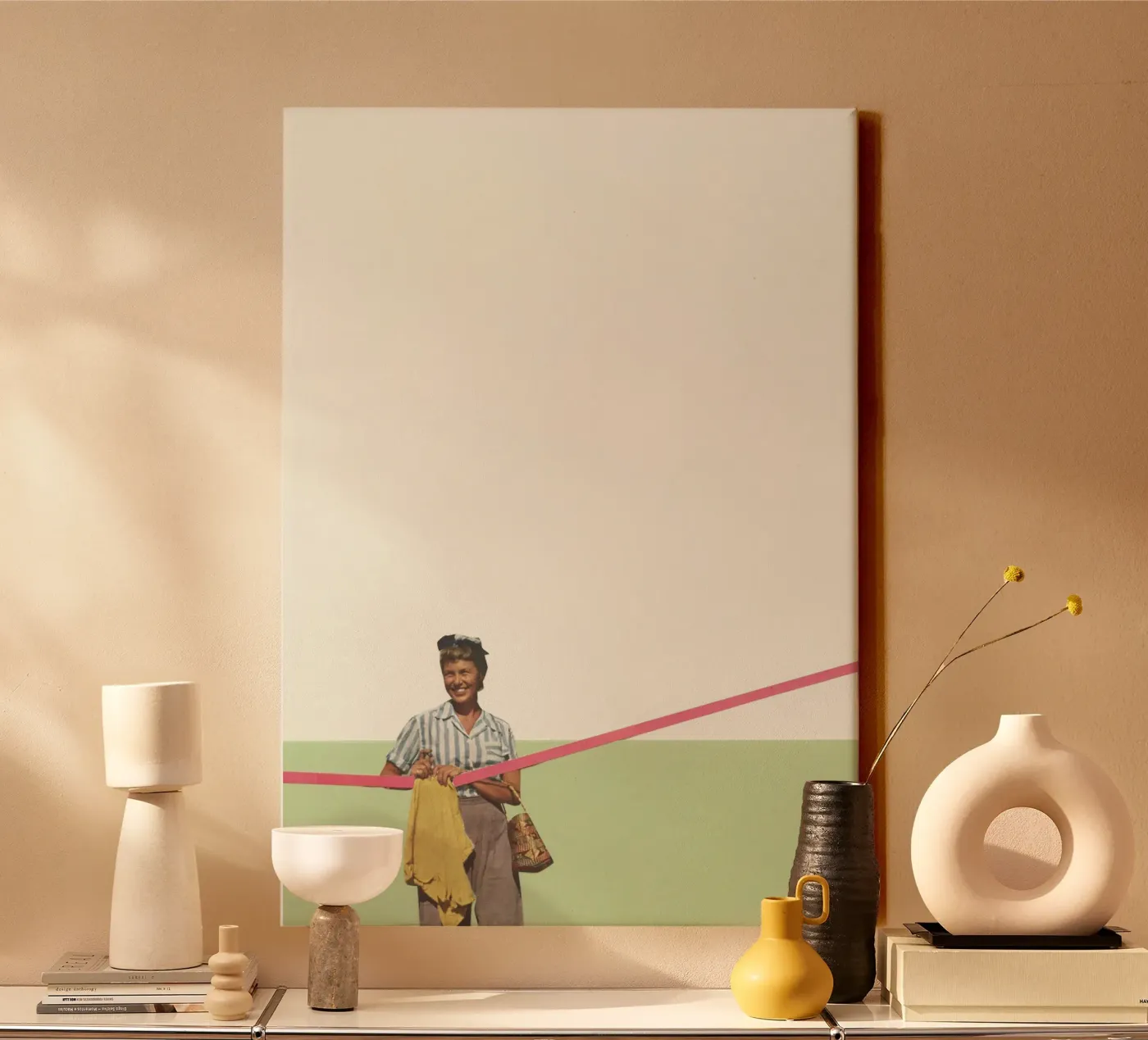 Wasdag canvas van Cassia Beck Collage