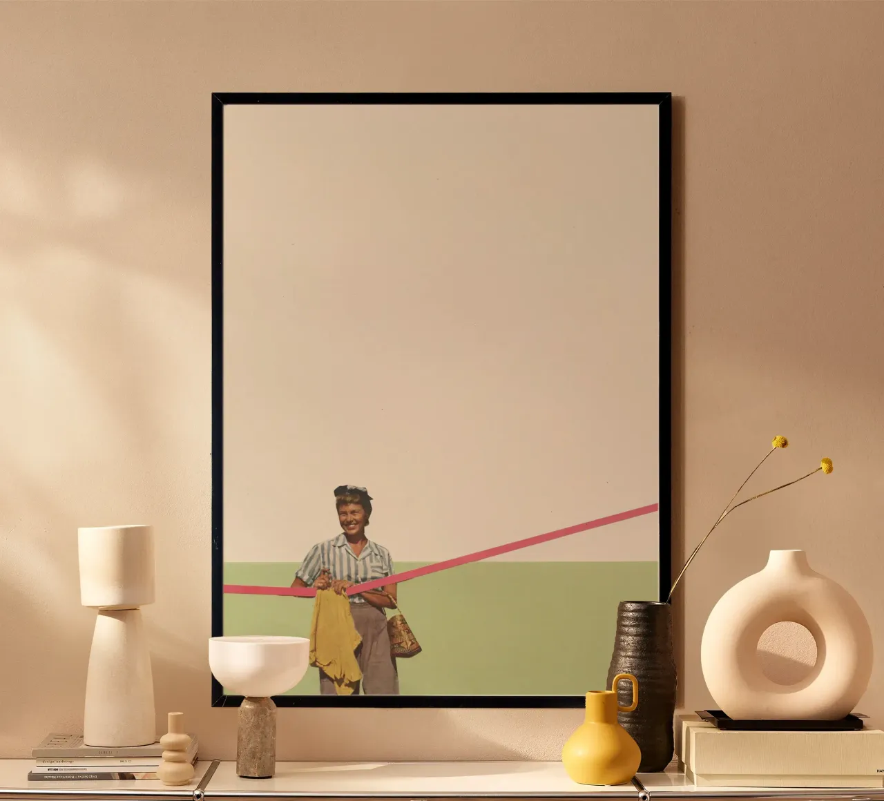 Wasdag poster van Cassia Beck Collage