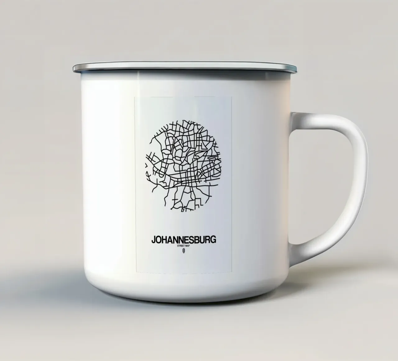 Johannesburg tazza in smalto da Naxart