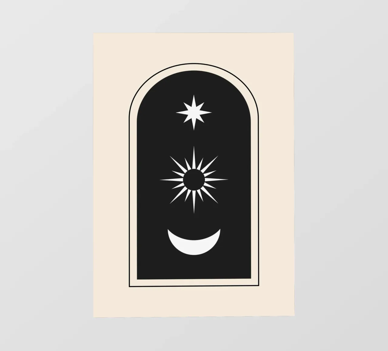 Astratto Boho metà secolo Pattern 11 pellicola backlit da Paigaam Studio