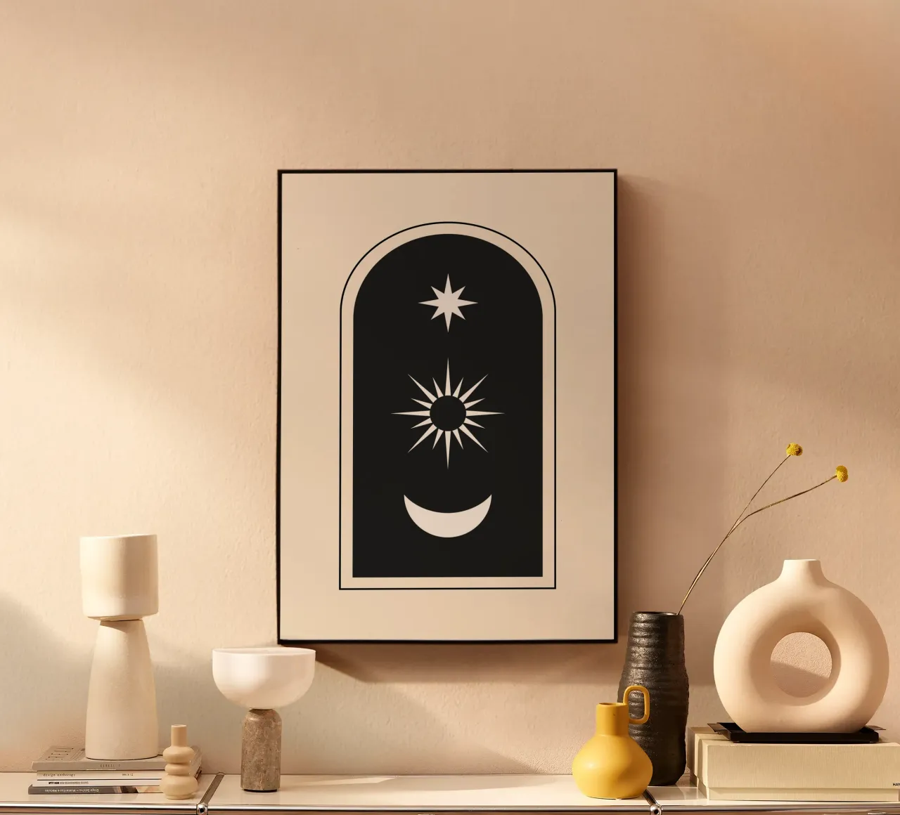 Astratto Boho metà secolo Pattern 11 plexiglass da Paigaam Studio