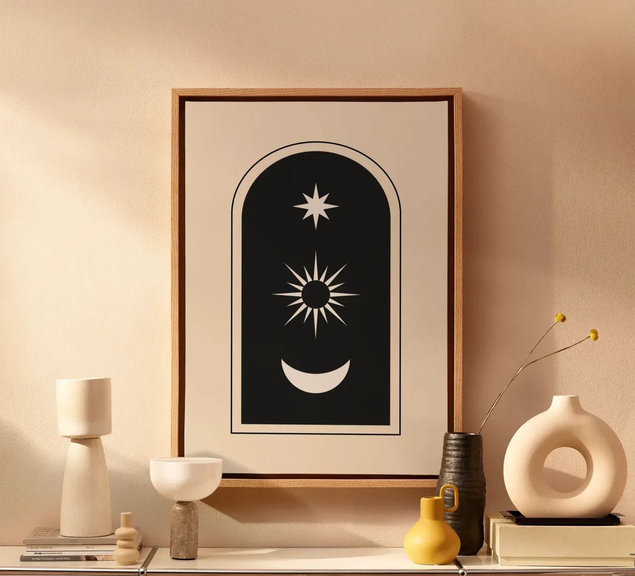 Astratto Boho metà secolo Pattern 11 tela da Paigaam Studio