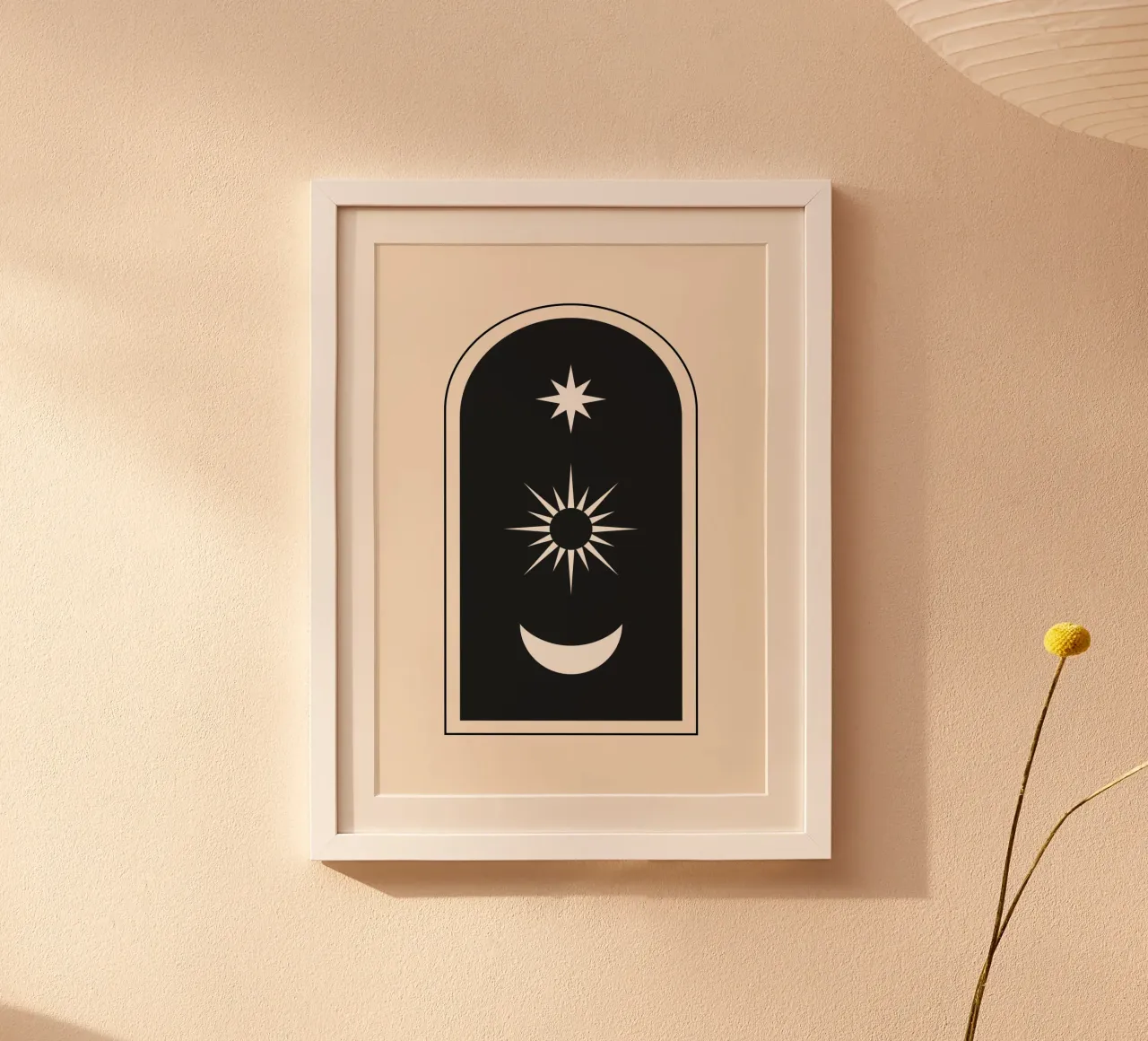 Astratto Boho metà secolo Pattern 11 carta hahnemühle da Paigaam Studio