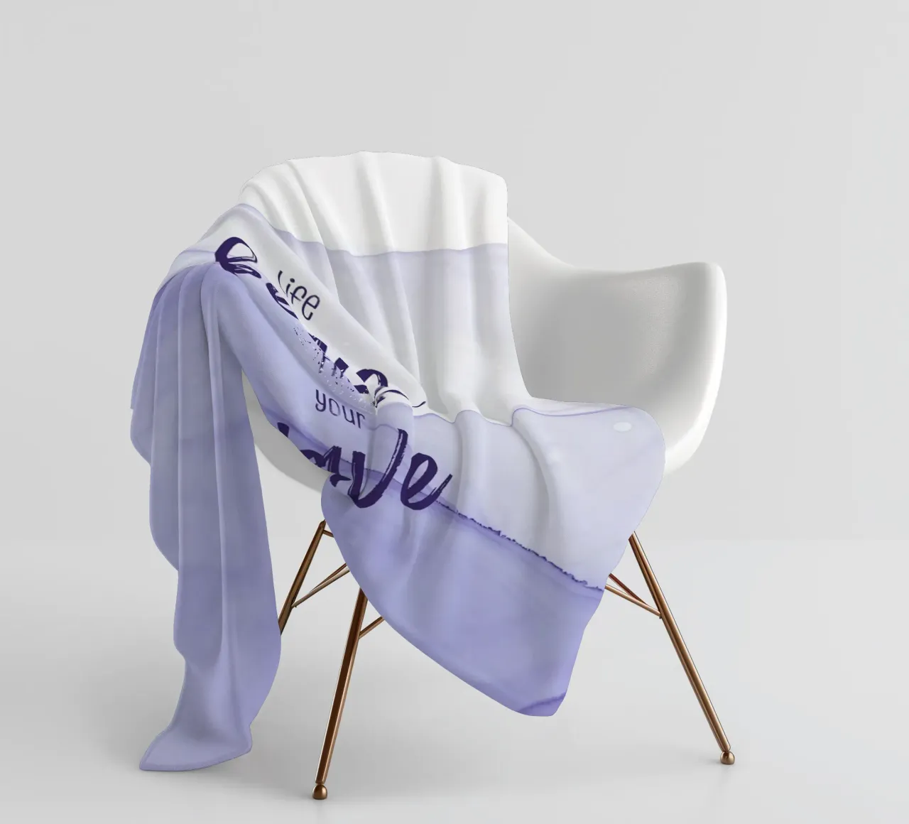Life is a beach. Find your wave. | floating colors coperta in pile da Melanie Viola