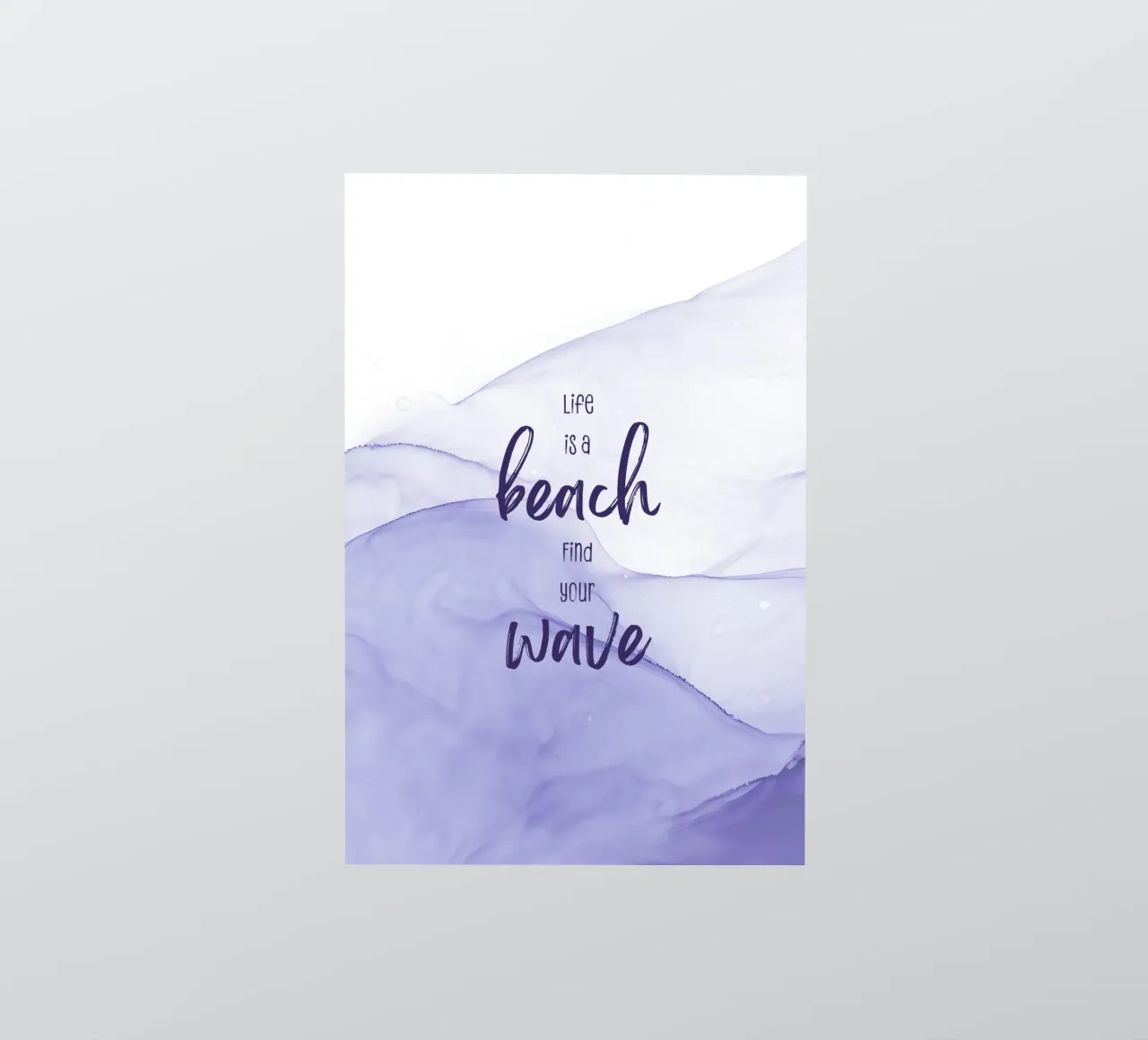Life is a beach. Find your wave. | floating colors adesivo da Melanie Viola