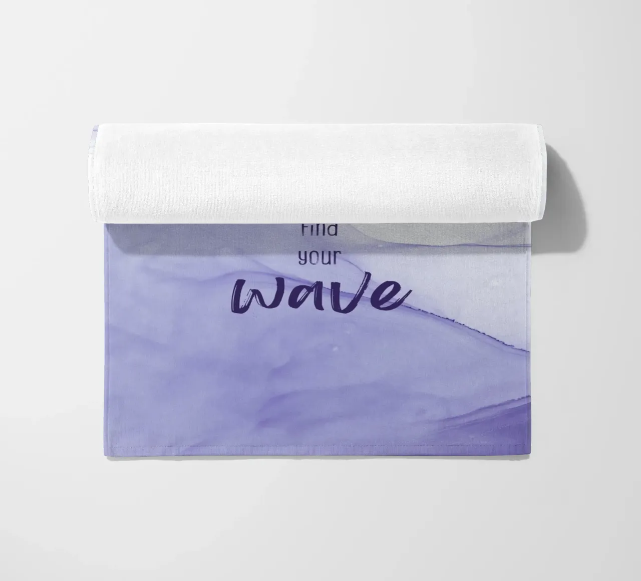 Life is a beach. Find your wave. | floating colors telo mare da Melanie Viola