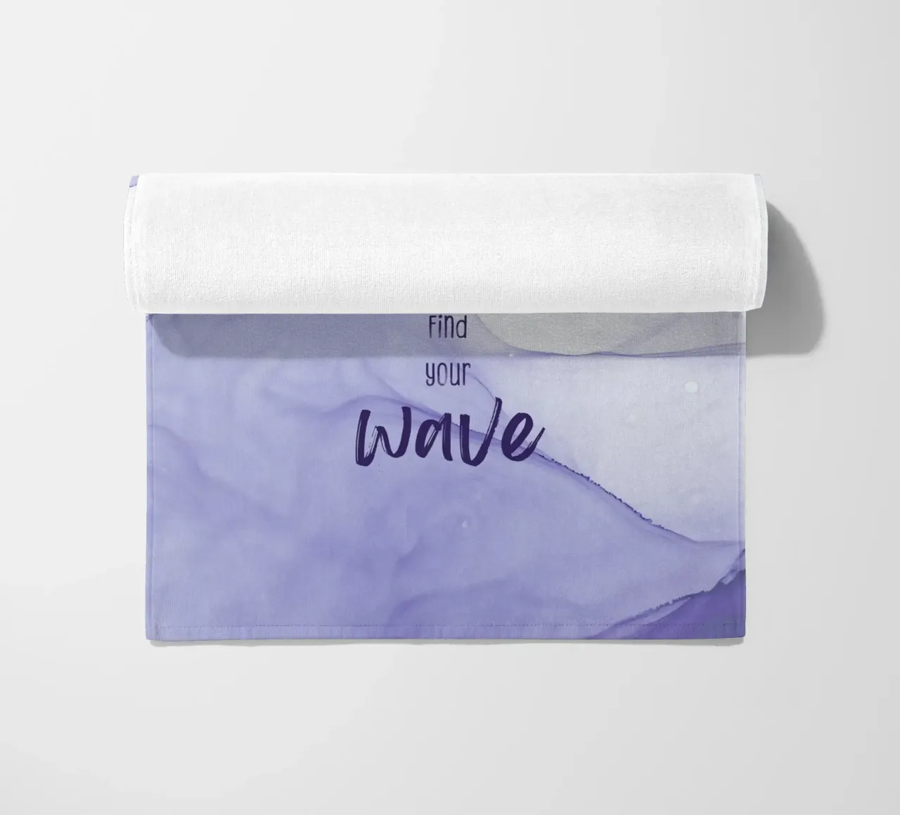 Life is a beach. Find your wave. | floating colors telo mare da Melanie Viola