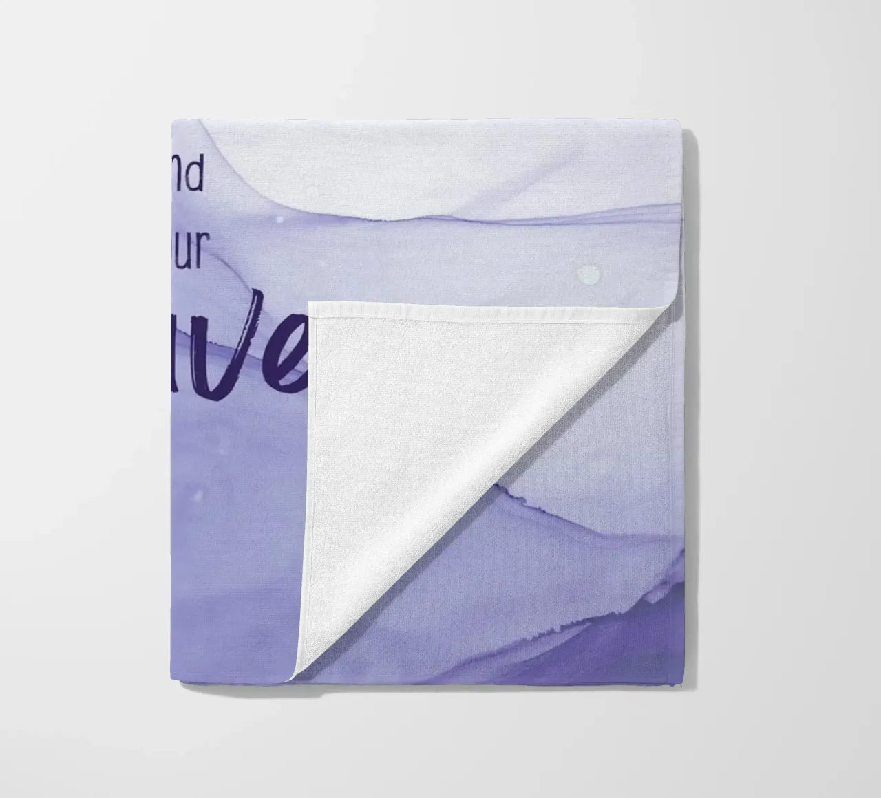 Life is a beach. Find your wave. | floating colors telo mare da Melanie Viola