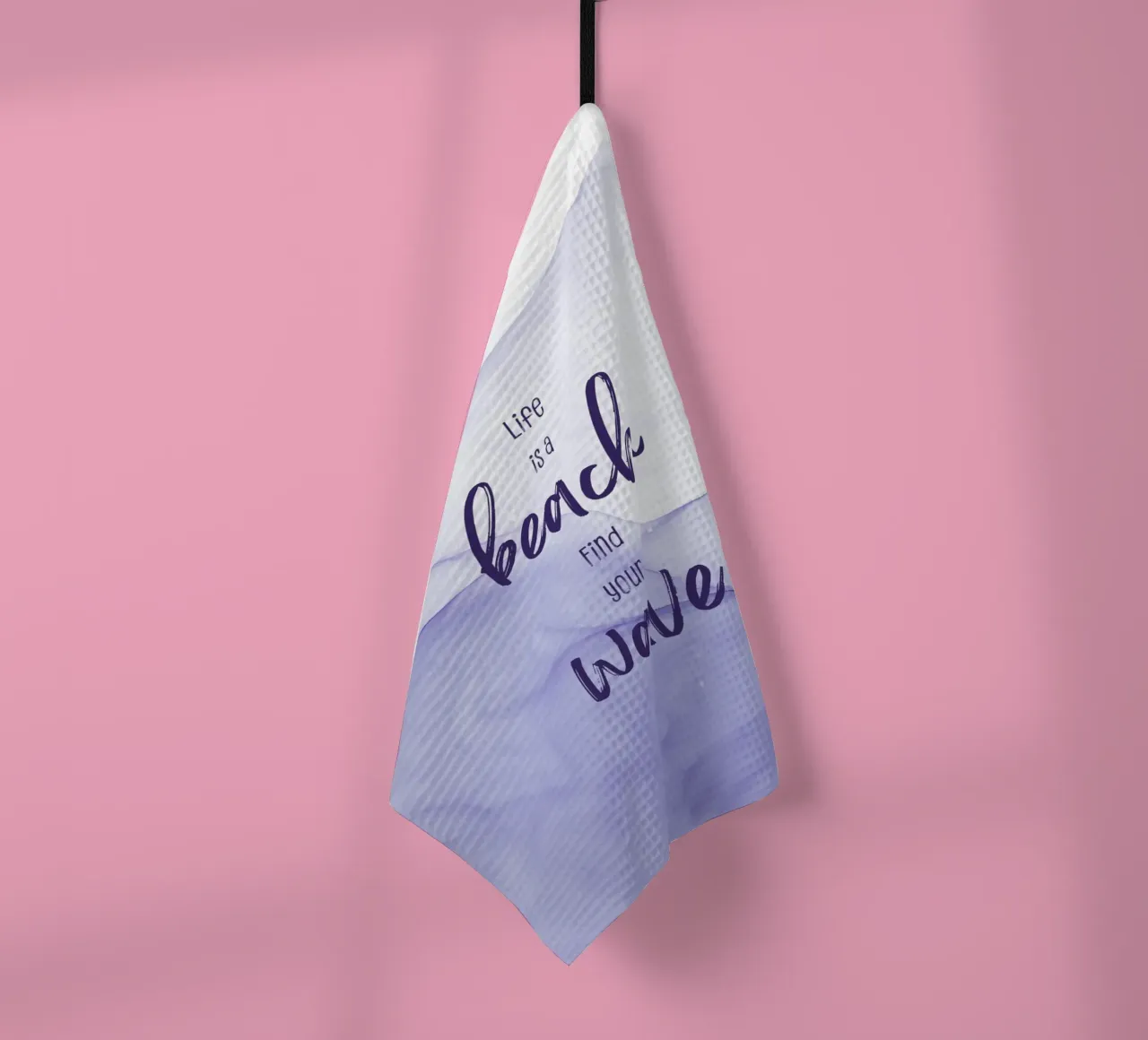 Life is a beach. Find your wave. | floating colors canovaccio da cucina da Melanie Viola