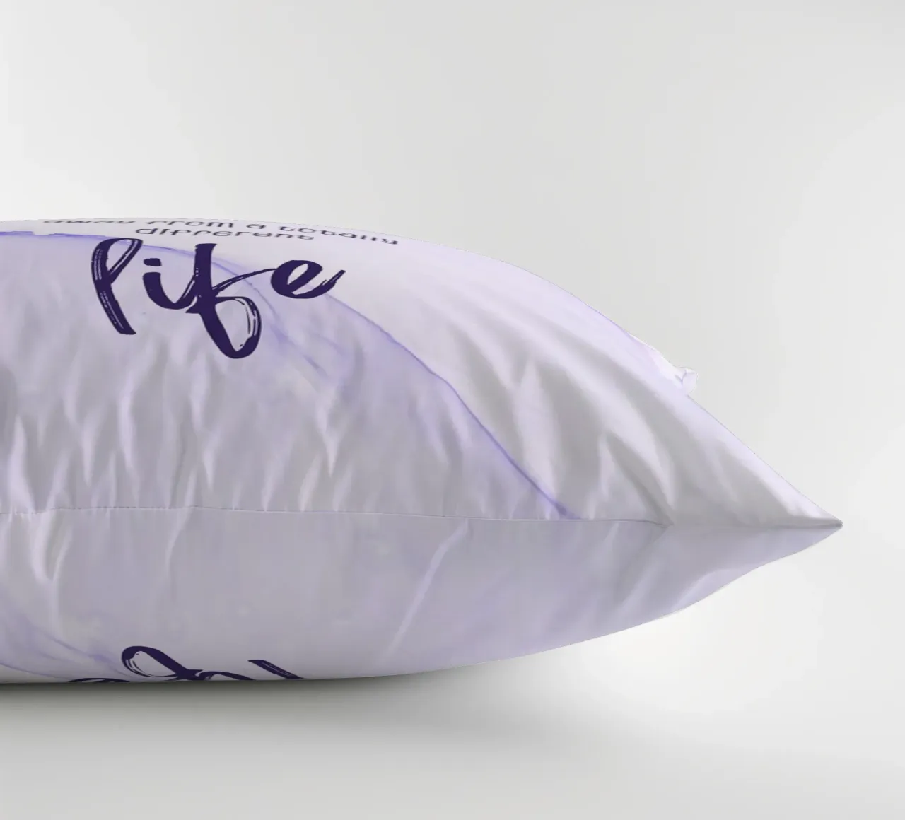 One decision away from a different life | floating colors cuscino da Melanie Viola