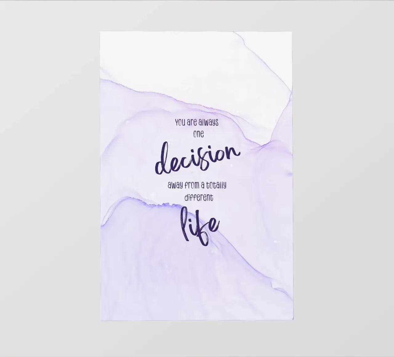 One decision away from a different life | floating colors pellicola backlit da Melanie Viola