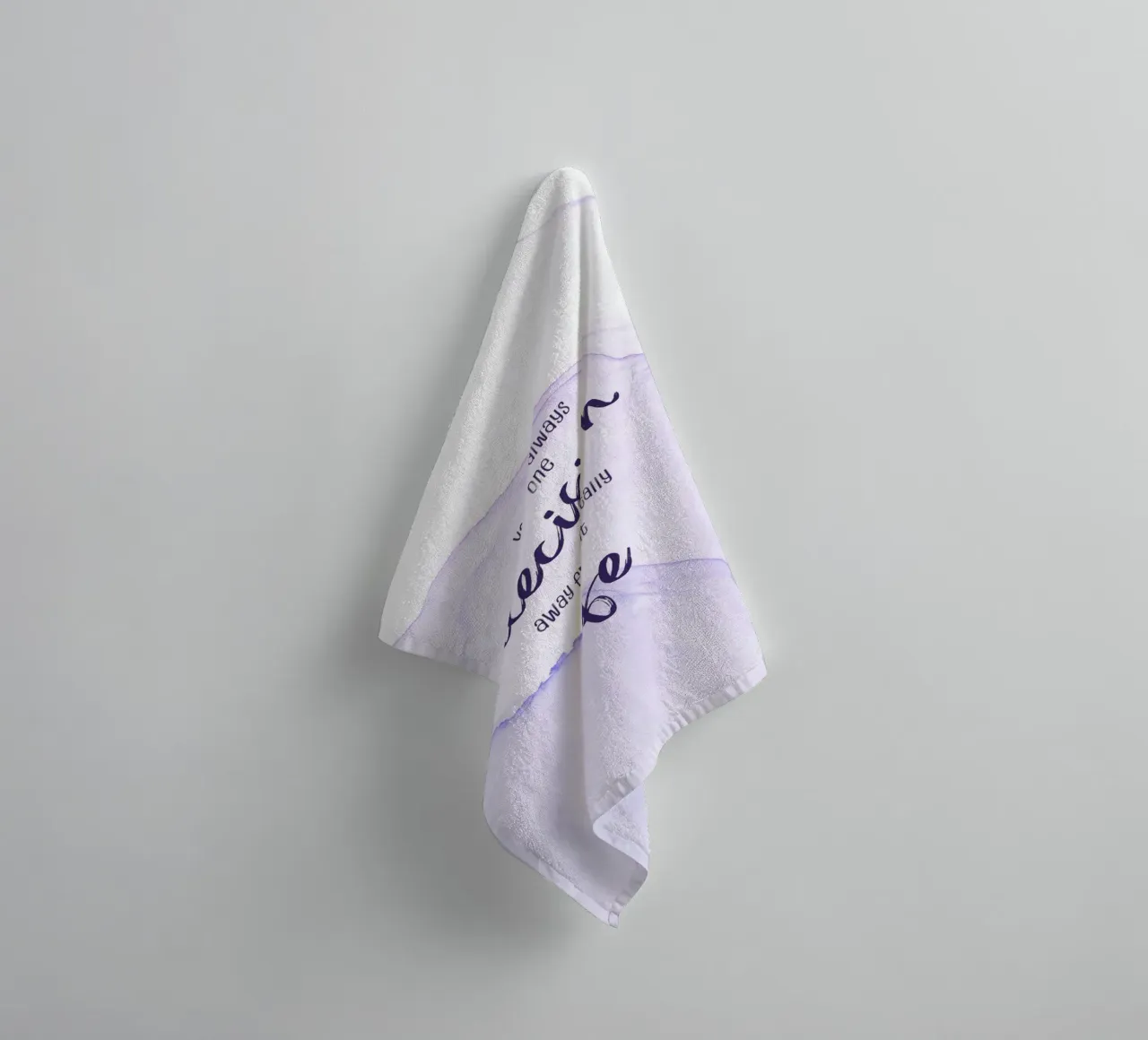 One decision away from a different life | floating colors towel by Melanie Viola