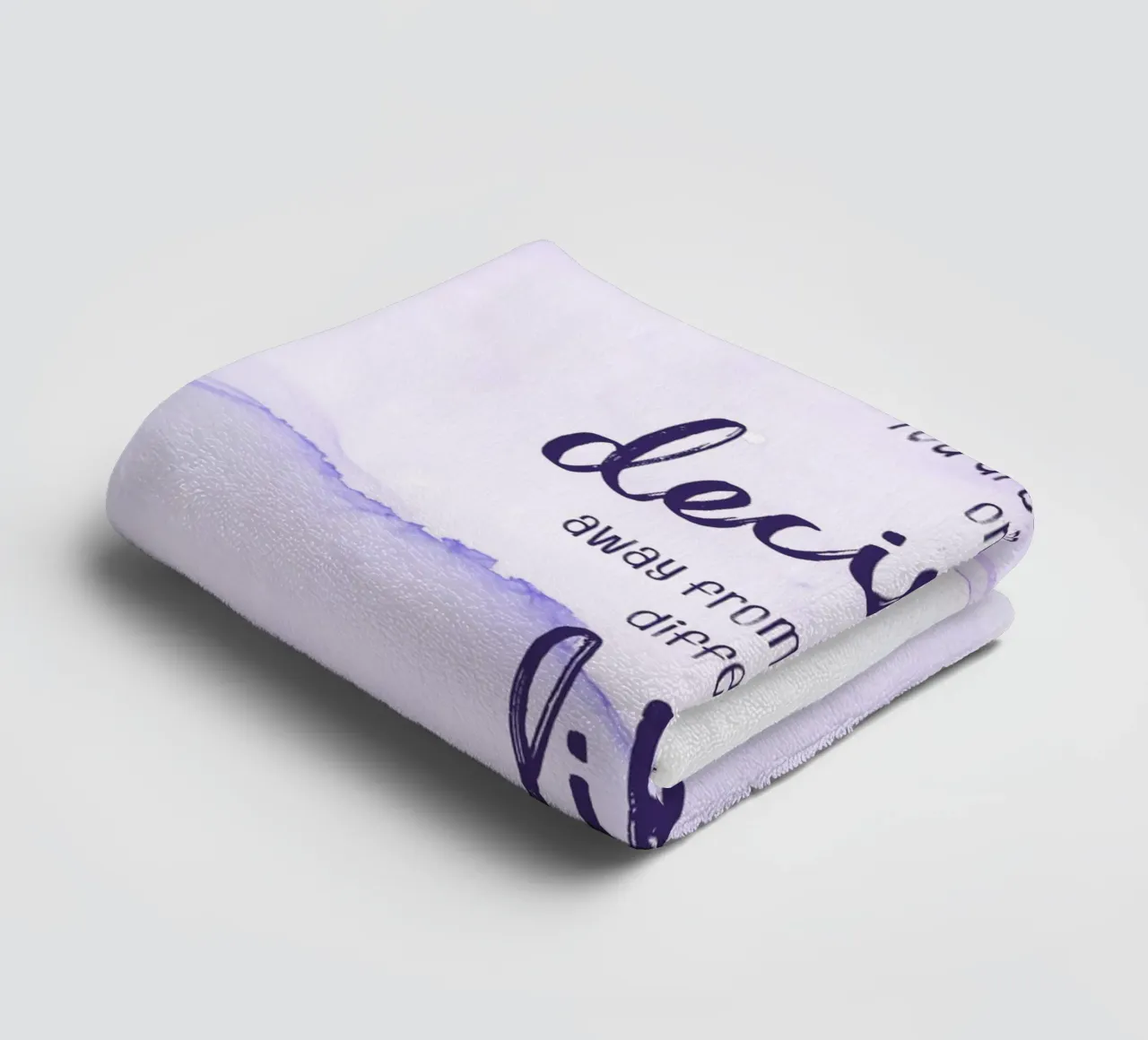 One decision away from a different life | floating colors towel by Melanie Viola