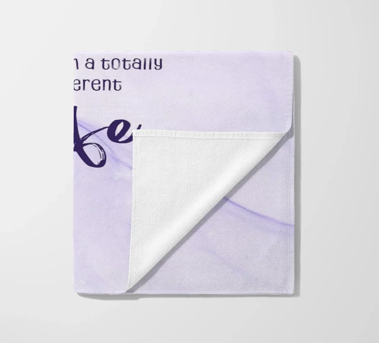 One decision away from a different life | floating colors beach towel by Melanie Viola