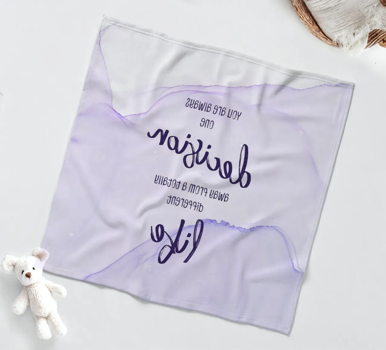 One decision away from a different life | floating colors coperta in pile da Melanie Viola