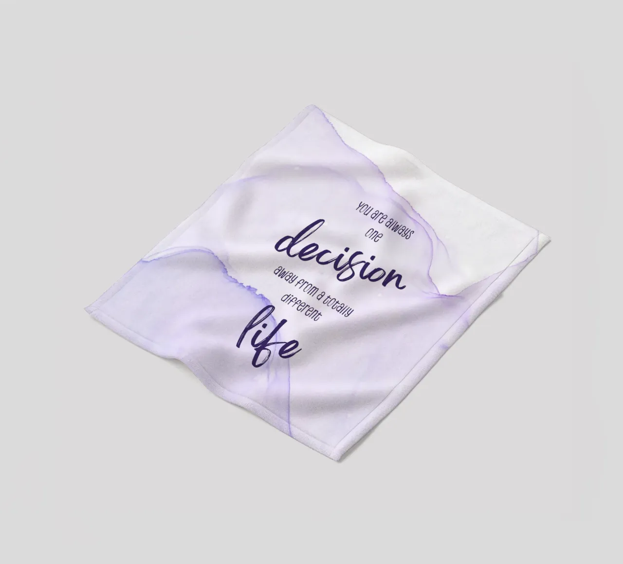 One decision away from a different life | floating colors coperta in pile da Melanie Viola