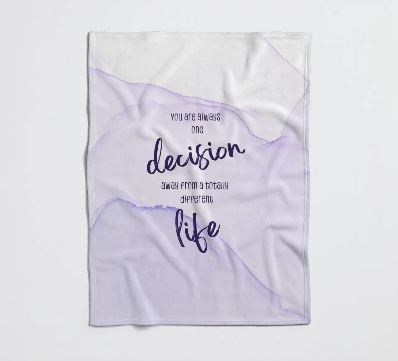 One decision away from a different life | floating colors coperta in pile da Melanie Viola