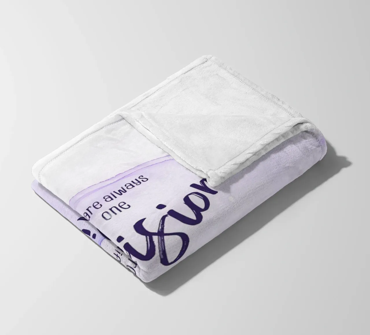 One decision away from a different life | floating colors coperta in pile da Melanie Viola