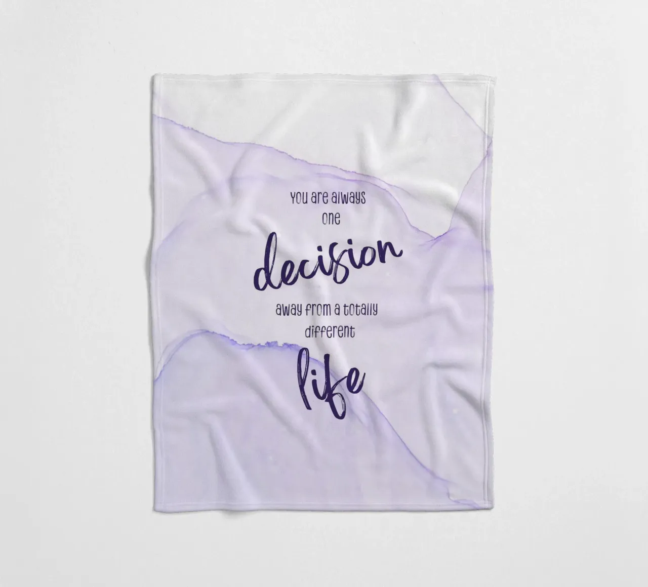 One decision away from a different life | floating colors coperta in pile da Melanie Viola
