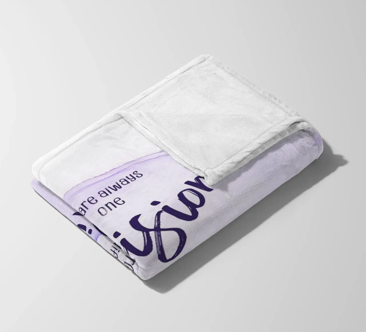 One decision away from a different life | floating colors coperta in pile da Melanie Viola