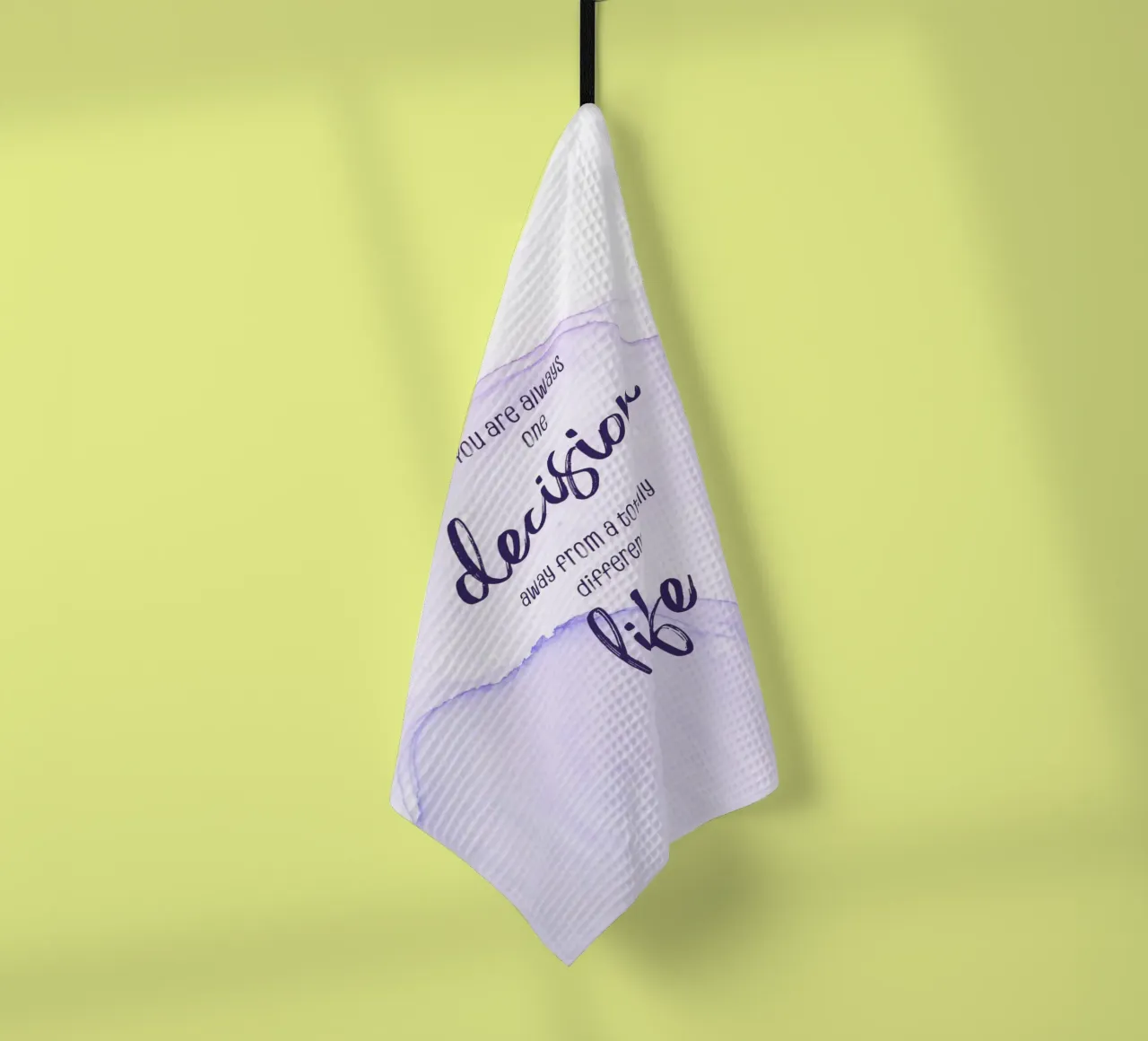 One decision away from a different life | floating colors canovaccio da cucina da Melanie Viola