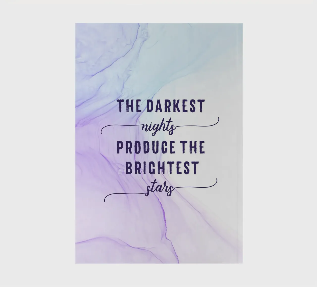 The darkest nights produce the brightest stars carnet de notes de Melanie Viola