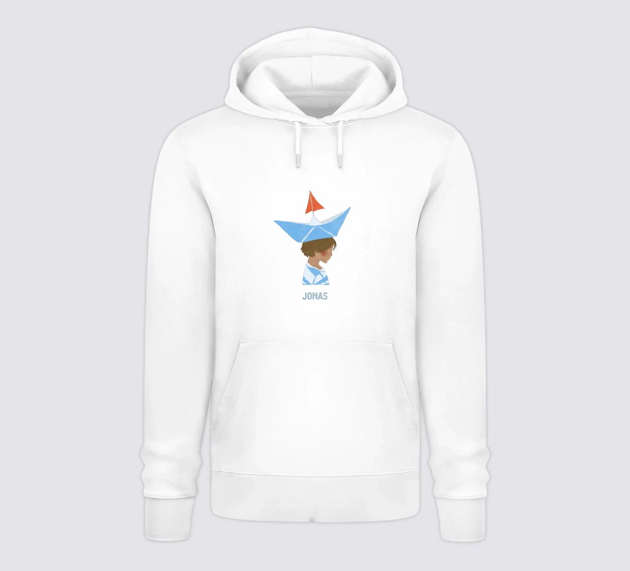 Junge mit Boot sudadera con capucha de Illustration Raissa Oltmanns