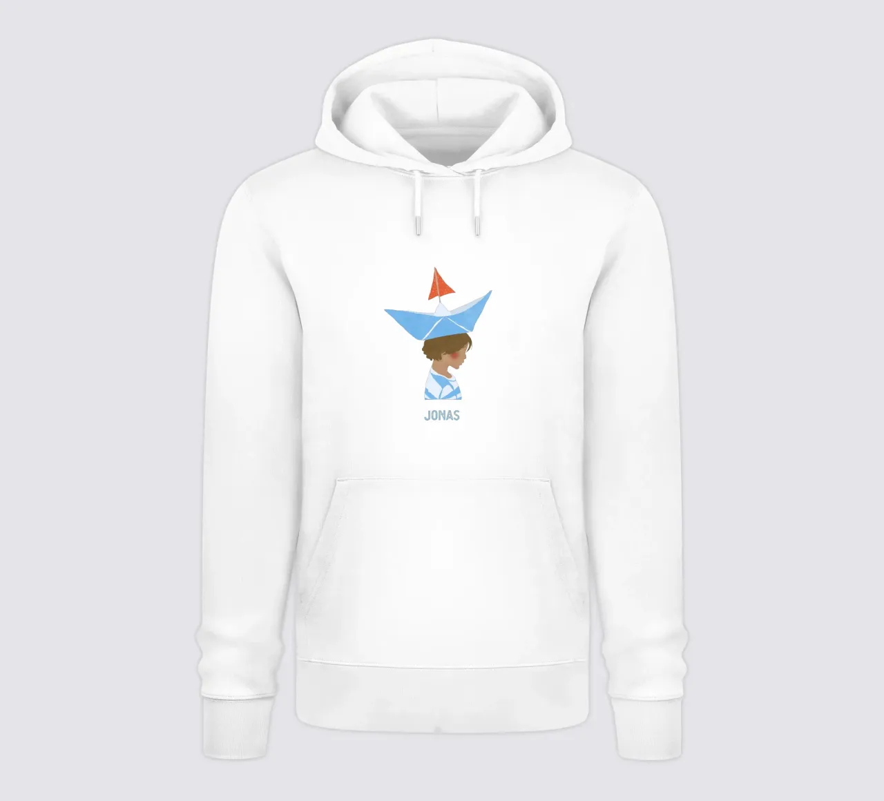 Junge mit Boot sudadera con capucha de Illustration Raissa Oltmanns