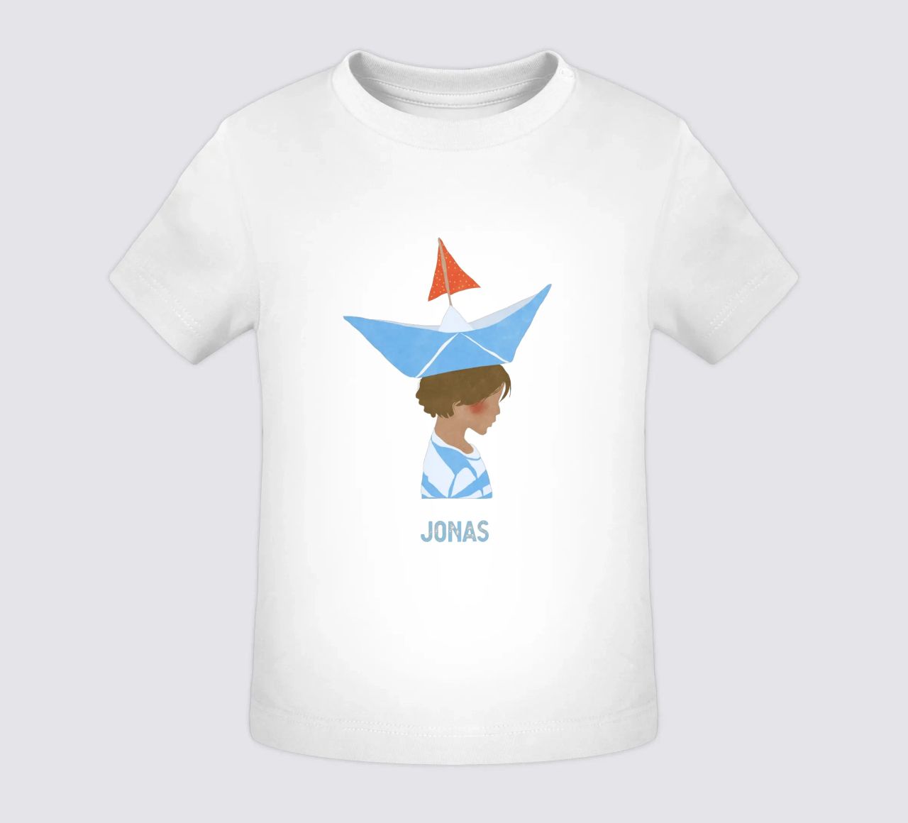 Junge mit Boot maglietta neonato da Illustration Raissa Oltmanns