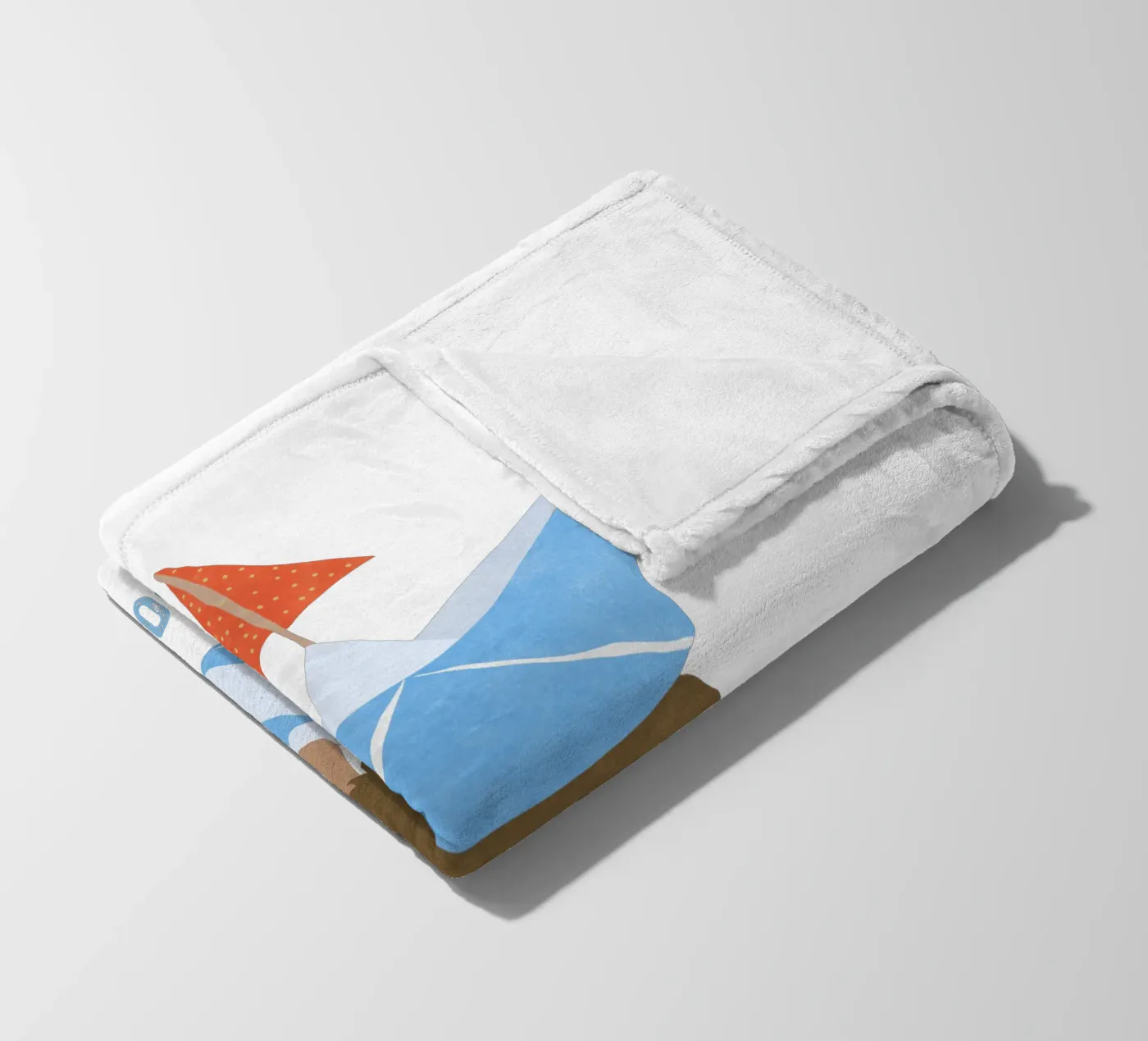 Junge mit Boot fleece blanket by Illustration Raissa Oltmanns