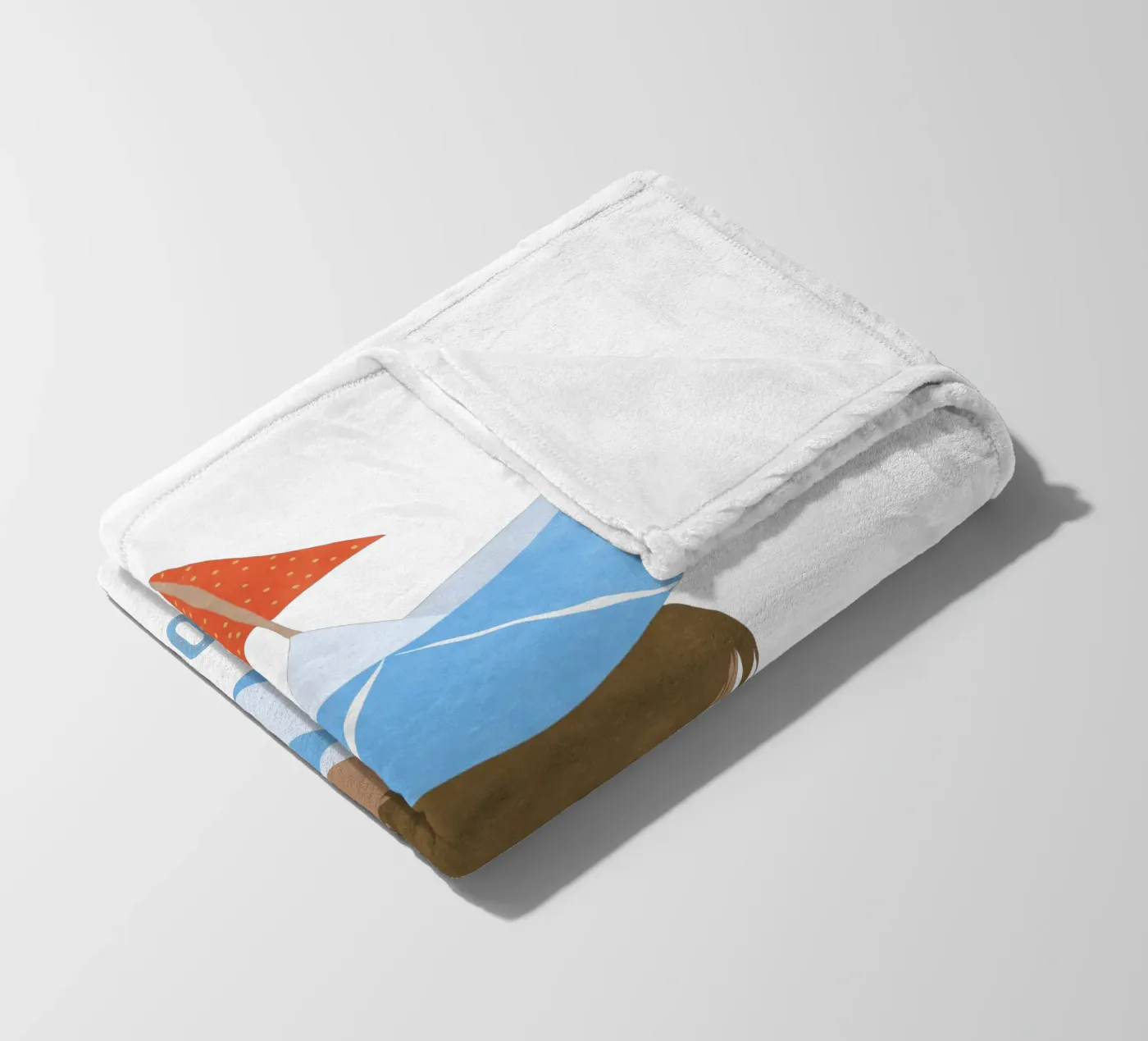 Junge mit Boot fleece blanket by Illustration Raissa Oltmanns