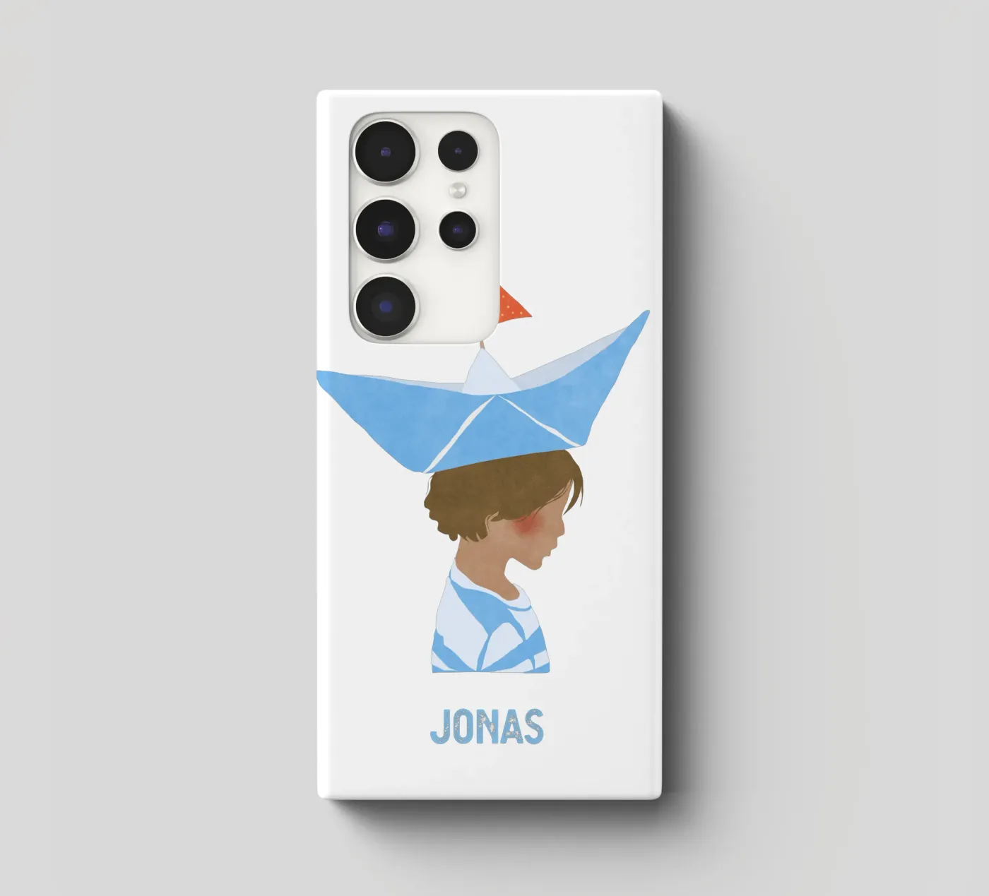 Junge mit Boot cover samsung da Illustration Raissa Oltmanns