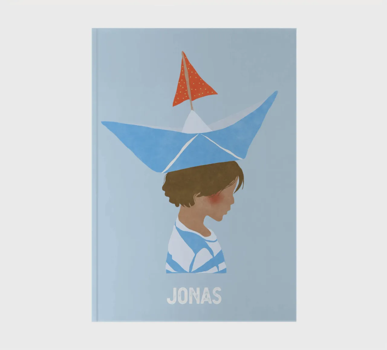 Junge mit Boot notebook by Illustration Raissa Oltmanns