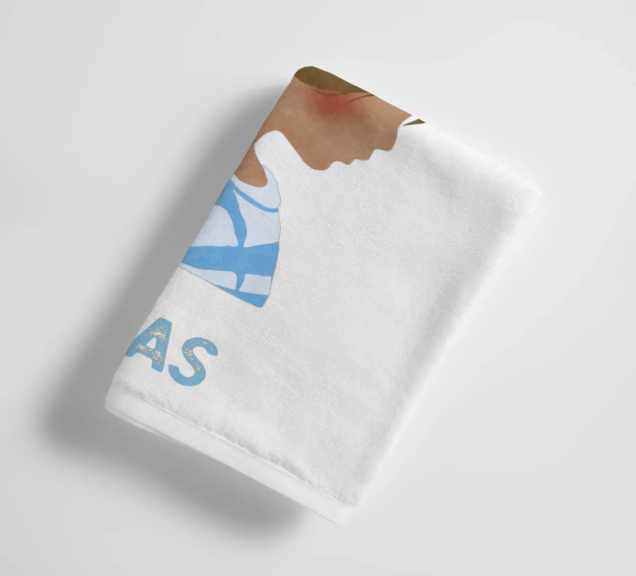 Junge mit Boot towel by Illustration Raissa Oltmanns