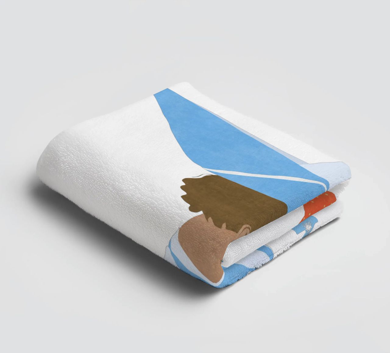 Junge mit Boot toalla de baño de Illustration Raissa Oltmanns