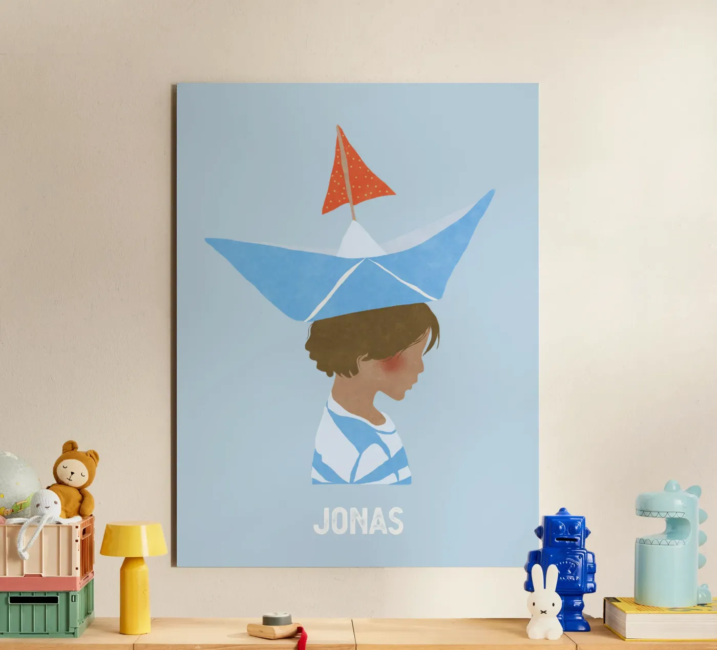 Junge mit Boot forex plate by Illustration Raissa Oltmanns