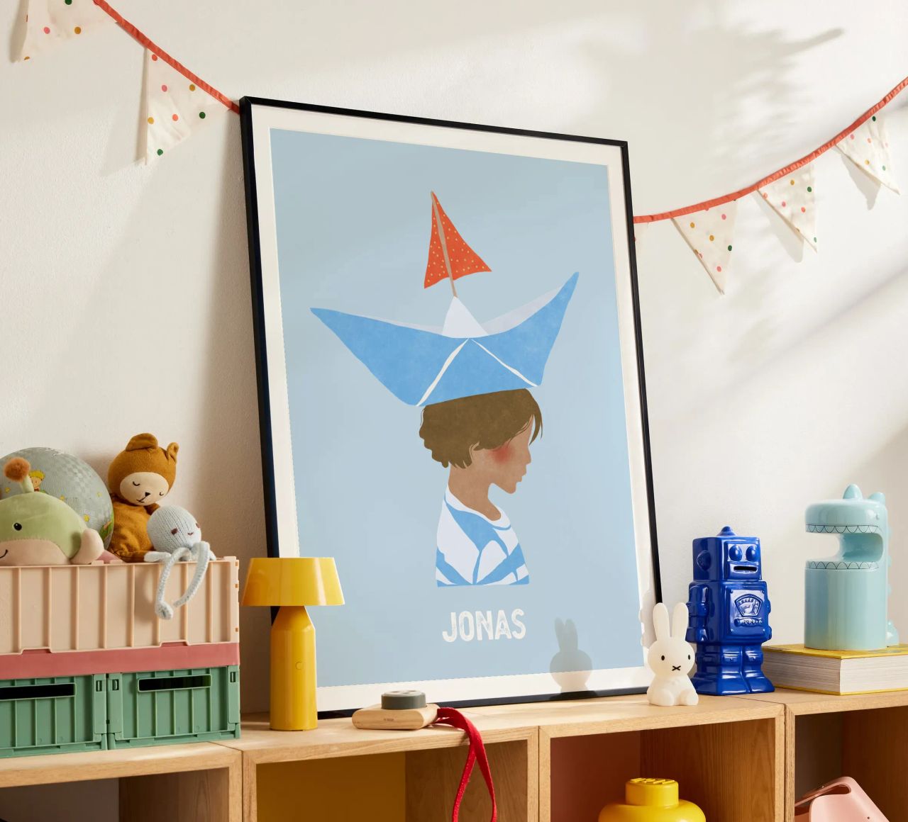 Junge mit Boot hahnemühle de Illustration Raissa Oltmanns