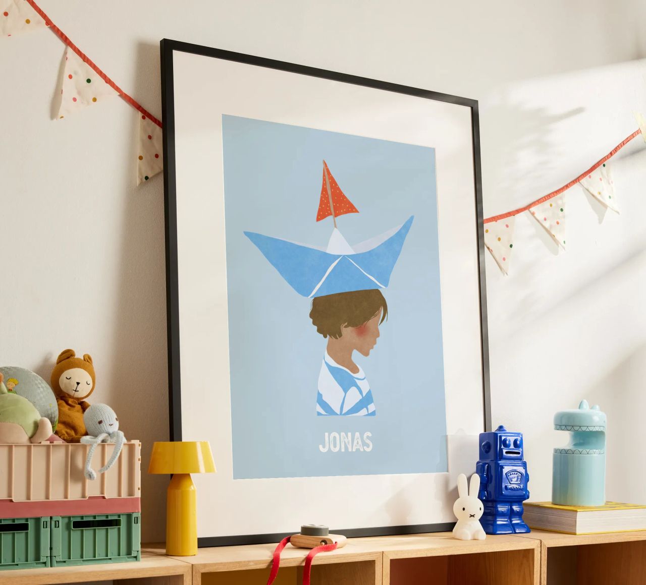 Junge mit Boot hahnemühle de Illustration Raissa Oltmanns