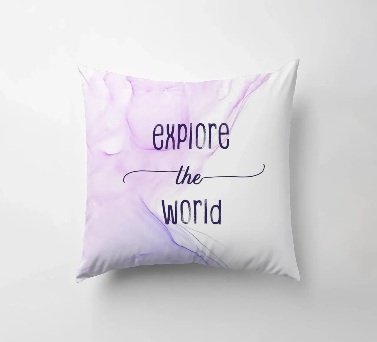 Explore the world | floating colors cuscino da Melanie Viola